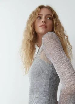 Brownie Spain Vestido Calado Hilo Metalizadoiz-Mujer Vestidos