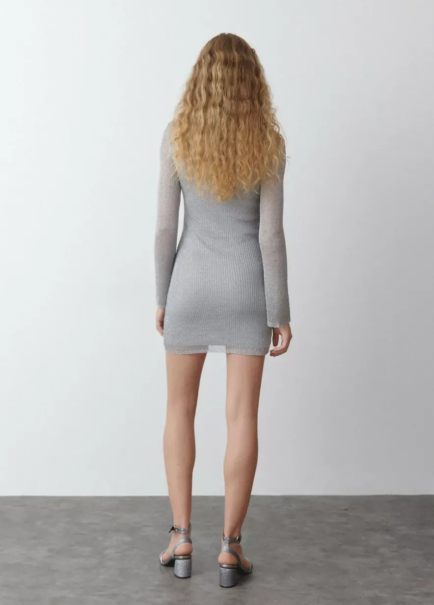 Brownie Spain Vestido Calado Hilo Metalizadoiz-Mujer Vestidos