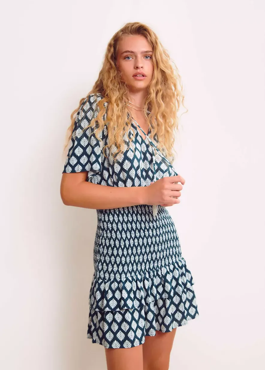 Brownie Spain Vestido Gomas Etnico Abalorios-Mujer Vestidos