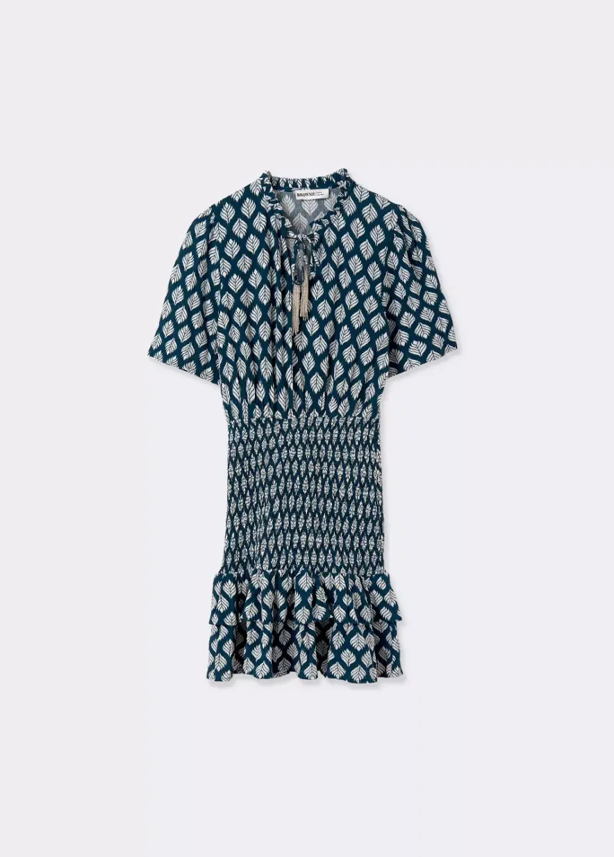 Brownie Spain Vestido Gomas Etnico Abalorios-Mujer Vestidos