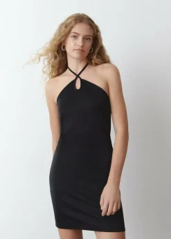 Brownie Spain Vestido Halter Cruzado-Mujer Vestidos