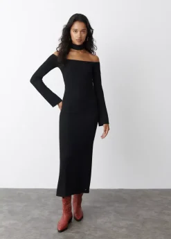 Brownie Spain Vestido Largo Escote Hombros-Mujer Vestidos