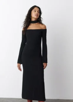 Brownie Spain Vestido Largo Escote Hombros-Mujer Vestidos