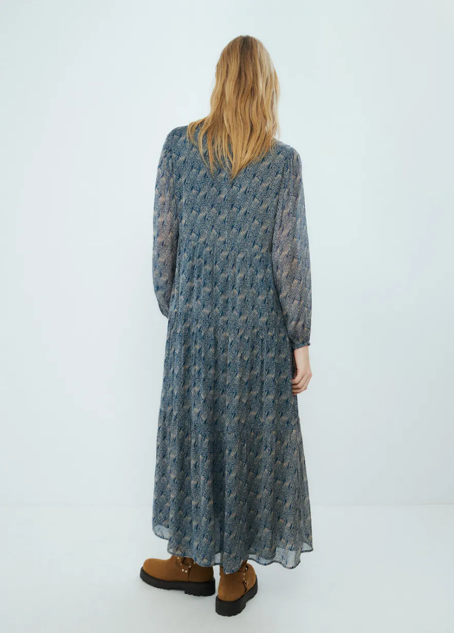 Brownie Spain Vestido Largo Estampado-Mujer Vestidos