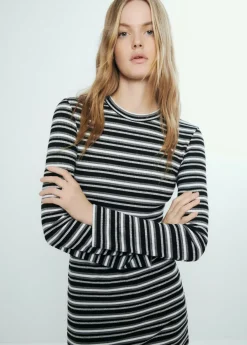 Brownie Spain Vestido Rayas Manga Larga-Mujer Vestidos